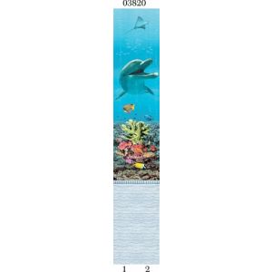 03820 д/ панели PANDA «Подводный мир» Панно Дельфин 2 шт. (8.1м2/уп=12шт)