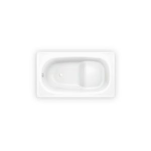 Ванна стальная С СИДЕНЬЕМ BLB Europa 105*70*37 см  белая с ножками 2,5 мм