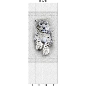 00550 д/ панели PANDA «Белые кружева» Панно Барс 4 шт (8.1м2/уп=12шт)