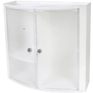 Полка-шкафчик Прима Нова настенная №11 (размер 43 х 17 х 31,5) белый