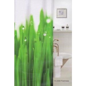 Штора для ванной Фотопринт 180*200 Freshness зеленая YX-2406 (524833)