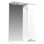 Зеркало-шкаф «Bello-C 50» с подсветкой правый (белый) 500х728х190