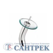1055-3 См Тюльпан/Ledeme (смеситель д/умывальника «водопад» прозрачный)