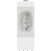 00510 д/ панели PANDA «Белые кружева» Панно Сова 4 шт (8.1м2/уп=12шт)