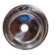 Мойка круг d 51 (0,8) вып 3 1/2 MIXLINE (глуб чаши 18см) с сифоном (528185)
