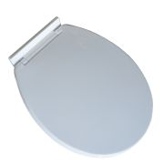 Р05 САНАКС - Крышка для унитаза белая пластиковая с микролифтом удлинненая