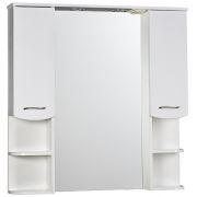 Зеркало-шкаф «ДИАНА 100» (белый), с подсветкой, два шкафчика 1000х1050х200 39578